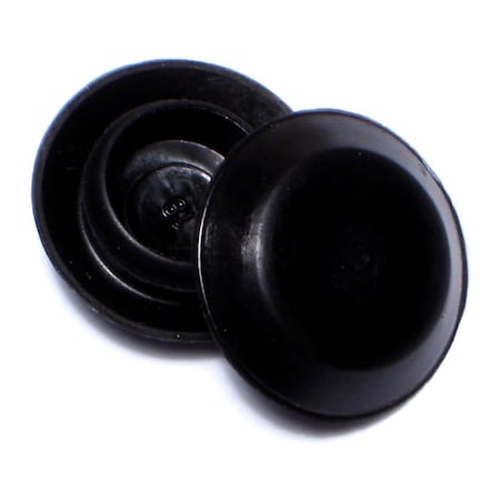 7/16 Black Plastic Flush Head Sheet Metal Plugs 15PK